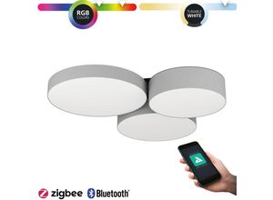 9008606274208 - Connectz Smart Home led Deckenleuchte Barbano-Z ZigBee App und Sprachsteuerung Alexa warmweiß-kaltweiß rgb dimmbare Deckenlampe aus schwarzem