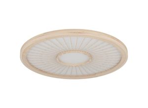 9008606274307 - Eglo - led Deckenlampe Dehesa dimmbare Deckenleuchte Aufbauleuchte für Schlafzimmer Flur und Wohnzimmer Wohnzimmerlampe aus Bambus und Kunststoff