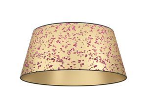 9008606274529 - Deckenlampe Castuera nachhaltige Deckenleuchte Wohnzimmerlampe aus Papier in Gold mit Rosenblüten Flurlampe mit E27 Fassung ø 45 cm - Deckenlampe