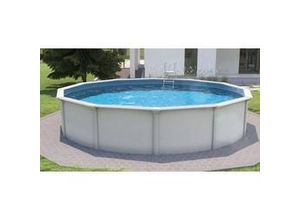 9008748002929 - Stahlwandpool Set Nuovo de Luxe II Ø 460 x 120 cm weiß