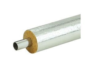 9009590057211 - - Alu Mineralfaserschalen Steinwoll-Rohrschalen 42 mm Durchmesser 30 mm   12 Meter