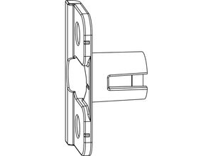 9009615109833 - MACO Anpressverschluss einbohrbar Rahmenteil Eurofalz 30 mm 13 V (368015)