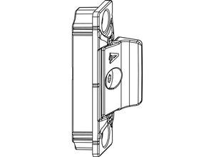 9009615553049 - Mm Anpressverschluss verdeckt Flügelteil a 9V für Beschlagsnut Tricoat-Evo - Maco