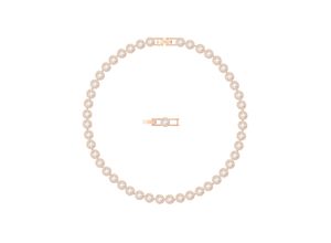 9009653678452 - Collier SWAROVSKI Angelic weiss rosé Vergoldung 5367845 Halsketten Gr Metall Länge 395 cm rosegold (roségoldfarben kristallweiß) Damen Colliers mit Kristallen