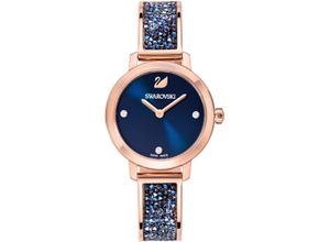 9009654662092 - Quarzuhr SWAROVSKI COSMIC ROCK 5466209 Armbanduhren rosegold (blau roségoldfarben) Damen Quarzuhren Swiss Made