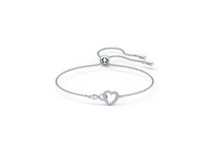 9009655244211 - Armband SWAROVSKI Schmuck Geschenk Armkette Herz Infinity Liebe Armbänder Gr M Metall silberfarben (metallfarben kristallweiß kristallweiß) Damen Armbänder Silber mit Kristall