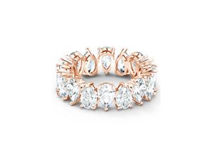 9009655854250 - Fingerring SWAROVSKI Vittore Pear 5585425 5586161 5586162 5586163 5586164 Fingerringe Gr 55 Metall rosegold (roségoldfarben kristallweiß kristallweiß) Damen Fingerringe mit Kristall