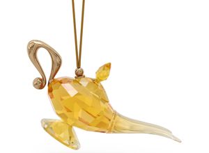 9009656106839 - Dekoobjekt SWAROVSKI Kristallhänger Aladdin Wunderlampe Ornament 5610683 Dekofiguren Gr B H T 198 cm x 3 cm x 602 cm Aladdin Wunderlampe Ornament gelb (gelb goldfarben) Weitere Weihnachtsdeko Kristall