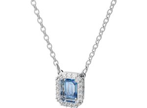 9009656149263 - Kette mit Anhänger SWAROVSKI Millenia Octagon-Schliff 5598421 5599177 5614926 5614933 Halsketten Gr Metall Länge 43 cm weiß (metallfarben blau kristallweiß kristallweiß) Damen Ketten mit Anhänger Kristall Zirkonia (synth)