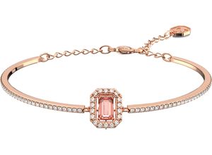 9009656205556 - Armreif SWAROVSKI Millenia Kristall im Octagon-Schliff 5620555 Armbänder Gr Metall weiß (roségoldfarben pink kristallweiß kristallweiß) Damen mit Kristall