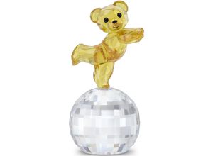 9009656398753 - Dekofigur SWAROVSKI Kristallfigur Discokugel Kris Bär auf in die Disco 5639875 Dekofiguren Gr B H T 39 cm x 83 cm x 42 cm DC Comics Kryptonit gelb (kristallweiß gelb schwarz) Weihnachtsengel Weihnachtsfiguren Kristall