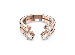 9009656409725 - Fingerring SWAROVSKI Constella Ring Set 5640969  -70  -71  -72  -73 Fingerringe Gr 60 Metall rosegold (roségoldfarben kristallweiß kristallweiß) Damen Fingerringe mit Kristall