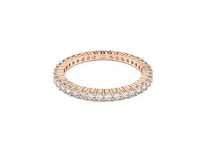 9009656563021 - Fingerring SWAROVSKI Vitorre Rundschliff 5655703 5656293 5656300 5656297 Fingerringe Gr 52 Metall 2 mm rosegold (roségoldfarben kristallweiß kristallweiß) Damen Fingerringe mit Kristall