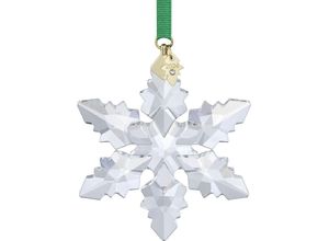 9009656610794 - Weihnachtsfigur SWAROVSKI Deko Sammelfigur Annual Edition Ornament 2024 Schneeflocke 5661079 Dekofiguren Gr B H 13 cm x 84 cm Schneeflocke grün (kristallweiß grün gelbgoldfarben) Kristall