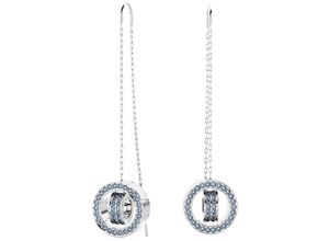 9009656634981 - Paar Ohrhänger SWAROVSKI HOLLOW 5663498 Ohrringe Gr Metall blau (metallfarben blau blau) Damen Ohrhänger mit Kristall