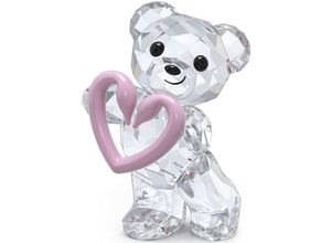 9009656654361 - Dekofigur SWAROVSKI Kris Bear Una Bear 5665436 Dekofiguren Gr B H T 240 cm x 400 cm x 280 cm Teddy mit Herz bunt (kristallweiß rosa schwarz) Weihnachtsengel Weihnachtsfiguren Kristall