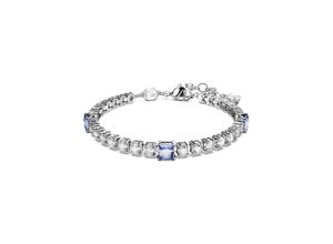 9009656664261 - Armband SWAROVSKI MATRIX 5666426 Armbänder Gr M Metall bunt (metallfarben kristallweiß blau blau) Damen Armbänder Silber mit Zirkonia (synth)