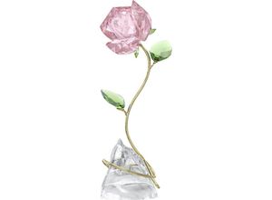 9009656669730 - Glasblume Dekofigur Kristallfigur Sammelfigur Florere Rose 5666973 (1 St) Swarovski® Kristall goldfarben|grün|rosa|weiß