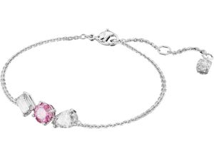 9009656683613 - Armband SWAROVSKI MESMERA 5668361 Armbänder Gr M Metall rosa (metallfarben kristallweiß rosa rosa) Damen mit Kristall Zirkonia (synth)