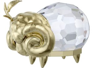 9009656699577 - Dekofigur SWAROVSKI Kristallfigur Sammelfigur Zodiac Widder 5669957 Dekofiguren Gr B H 26 cm x 4 cm Sternzeichen Widder weiß (kristallweiß goldfarben) Weihnachtsengel Weihnachtsfiguren Kristall