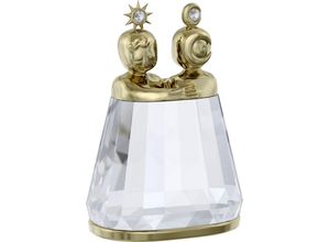 9009656703236 - Dekofigur SWAROVSKI Kristallfigur Sammelfigur Zodiac Zwillinge weiß (kristallweiß goldfarben) Dekofiguren B H 28cm x 42cm Sternzeichen Zwillinge Kristall Metall Kristall B28cm H42cm