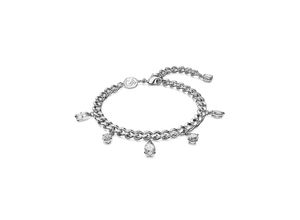 9009656711842 - Armband SWAROVSKI DEXTERA DANGLING 5671184 Armbänder Gr M Metall silberfarben (metallfarben kristallweiß kristallweiß) Damen Armbänder Silber mit Zirkonia (synth)