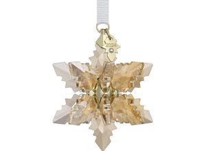 9009656743485 - Dekohänger SWAROVSKI Sammelfigur Annual Edition Festive 3D Ornament 2024 5674347 5674348 Gr B H T 456 cm x 594 cm x 456 cm weiß (kristallweiß goldfarben weiß) Kristall