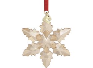 9009656743492 - Dekohänger SWAROVSKI Kristall Sammelfigur Annual Edition Festive Ornament 2024 5674349 Gr B H T 125 cm x 84 cm x 655 cm champagner goldfarben rot kristallweiß Kristall