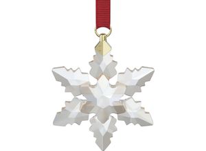 9009656743843 - Dekohänger SWAROVSKI Annual Edition Little Snowflake Ornament 2024 5673430 5674384 Gr B H T 08 cm x 525 cm x 39 cm grün (kristallweiß goldfarben grün) Kristall