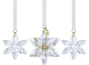 9009656744109 - Dekohänger SWAROVSKI Sammelfigur Multipack Annual Edition 3D Ornament Set 2024 5674410 Gr H T 594 cm x 456 cm weiß (kristallweiß goldfarben weiß) Kristall