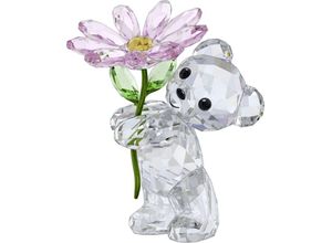 9009656753279 - Dekofigur SWAROVSKI Kristallfigur Sammelfigur Kris Bär Ein Gänseblümchen für Dich 5675327 Dekofiguren Gr B H 34 cm x 5 cm Kris Bär mit Gänseblümchen bunt (kristallweiß rosa grün gelb schwarz) Weihnachtsengel Weihnachtsfiguren Kristall