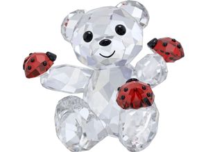 9009656759837 - Dekofigur SWAROVSKI Kristallfigur Sammelfigur Kris Bär Viel Glück Bär 5675983 Dekofiguren Gr B H 3 cm x 32 cm Kris Bär mit Marienkäfern rot (kristallweiß rot schwarz) Weihnachtsengel Weihnachtsfiguren Kristall