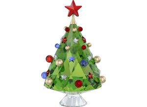 9009656800874 - Weihnachtsfigur SWAROVSKI Deko Kristall Sammelfigur Holiday Cheers Weihnachtsbaum 5680087 Dekofiguren Gr B H T 509cm x 785cm x 509cm Weihnachtsbaum grün-rot-blau-kristallweiß-goldfarben Kristall