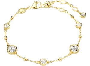 9009656800942 - Armband SWAROVSKI Imber 5680094 Armbänder Gr M Metall goldfarben (gelbgoldfarben kristallweiß kristallweiß) Damen Trachtenmode mit Kristall