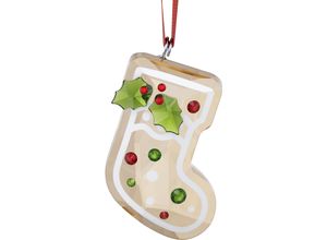 9009656815816 - Dekohänger SWAROVSKI Sammelfigur Holiday Cheers Lebkuchen Nikolausstiefel Ornament 5681581 Gr B H T 155 cm x 465 cm x 322 cm bunt (champagnerfarben weiß grün rot metallfarben) Kristall