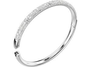 9009656842416 - Armreif SWAROVSKI Meteora Schnee-Pavé 5684241 5688611 5688612 Armbänder Gr M Metall silberfarben (metallfarben kristallweiß kristallweiß) Damen Armreifen mit Kristall