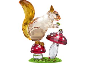 9009656843437 - Tierfigur SWAROVSKI Deko Kristallfigur Sammelfigur Idyllia Eichhörnchen und Pilze 5684343 bunt (braun grün rot kristallweiß weiß schwarz) Dekofiguren B H T 331cm x 767cm x 606cm Eichhörnchen und Pilze Kristall Metall Kristall B331cm H767cm T606cm