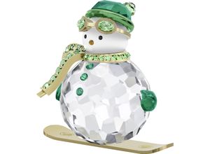 9009656871683 - Weihnachtsfigur SWAROVSKI Deko Kristall Sammelfigur Holiday Cheers Dulcis Schneemann 5687168 kristallweiß hellgrün dunkelgrün orange goldfarben schwarz Dekofiguren B H T 405cm x 553cm x 566cm Schneemann Kristall Metall Kristall B405cm H553cm T566cm