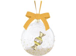 9009656883150 - Dekohänger SWAROVSKI Sammelfigur Holiday Cheers Dulcis Weihnachtskugel 5688312 5688315 Gr B H T 8cm x 10cm x 8cm gelb (kristallweiß-gelb-goldfarben) Kristall