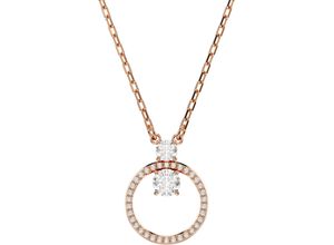 9009656922668 - Kette mit Anhänger SWAROVSKI Schmuck Geschenk Halskette Constella 5692261 5692266 Halsketten Gr Metall Länge 45 cm rosegold (roségoldfarben kristallweiß) Damen mit Zirkonia (synth)