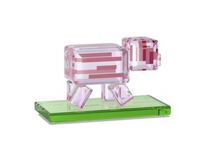 9009657012733 - Dekofigur SWAROVSKI Kristallfigur Sammelfigur Minecraft Pig schwarz (rosa grün weiß schwarz) Dekofiguren Ø Minecraft Pig Kristall