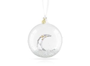 9009657018650 - Dekohänger SWAROVSKI Kristallfigur Sammelfigur Annual Edition Weihnachtskugel weiß (kristallweiß goldfarben weiß) Dekohänger Kristallglas Metall Baumwolle Kristall