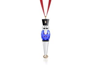 9009657018681 - Dekohänger SWAROVSKI Kristallfigur Sammelfigur Nussknacker Ornament schwarz-weiß (kristallweiß blau schwarz weiß rot) Dekohänger Baumwolle Kristallglas Metall Stoff Kristall