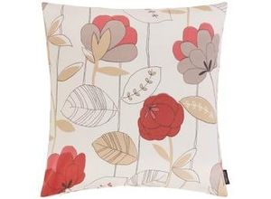 9009818176168 - Zierkissen Ruby in Rot Beige ca 40x40cm