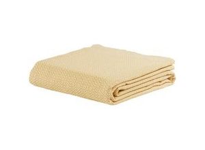 9009818178186 - Überwurf Dobby Raute in Gelb Weiß ca 140x210cm