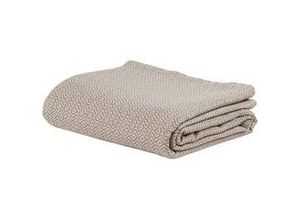 9009818178285 - Überwurf Dobby Raute in Weiß Schlamm ca 240x210cm