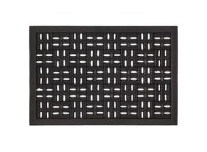 9009852712575 - Fußmatte Karo in Schwarz ca 40x60cm