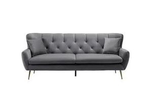 9009852947823 - Bigsofa Liliana Dunkelgrau Samt