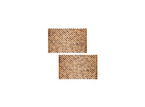 9009909101239 - PANA®eco Badematte Holz • Fußmatte 100% Akazienholz • Badvorleger Holz rutschfest • Holzmatte aus Echtholz • Badteppich Holz • Saunamatte • Holzvorleger • 1er und 2er Packs • verschiedene Größen