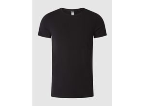 9009984160435 - HOM Herren T-Shirt - Supreme Cotton Crew Neck schwarz